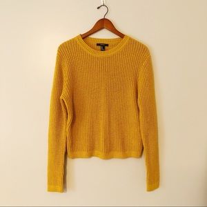 🍂 Cute Mustard Yellow Knit Sweater